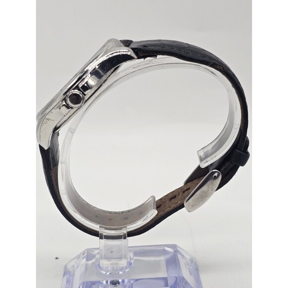 Kenneth Cole New York KCW1039 Men's Black Dial Leather Watch + FREE Ladies Watch - Picture 6 of 15